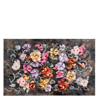 TAPETE TAPESTRY FLOWER DAMSON RUG